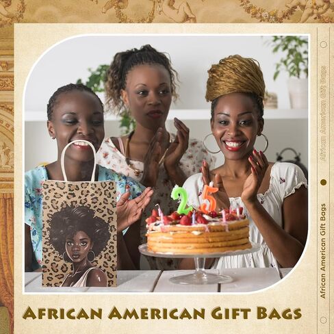 Kolldenn 24 Pcs African American Gift Bags for Women Paper African Purses Black History Bags with Handles Bulk for Commemoration Christmas Festival Party Goody Favors Juneteenth Freedom Day in Saudi Arabia