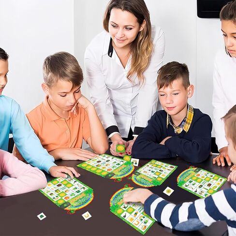 St Patrick's Day Bingo Cards 24 Players St. Patrick's Day Bingo Game for Kids Adults Festive Irish Themed Party Games Supplies Favors for Family School Classroom Game Activities in Saudi Arabia