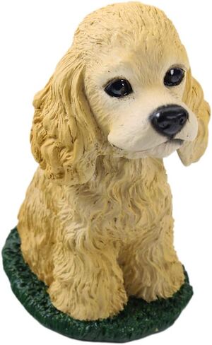 Animal Den Cocker Spaniel Blonde Dog Bobblehead Figure for Car Dash Desk Fun Accessory in Saudi Arabia