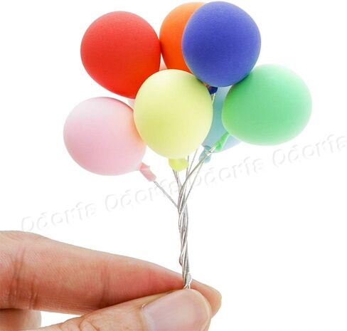 Odoria 1/12 Miniature Balloons 8Pcs Dollhouse Decoration Accessories in Saudi Arabia