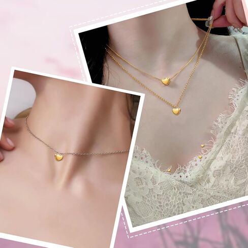 200 Pcs Heart Spacer Beads Small Hole Spacer Beads Love Charms Plastic Loose Bead Art Accessories for Making Bracelets Necklaces Earrings Jewelry Making DIY Handmade Crafts (Gold) in Saudi Arabia
