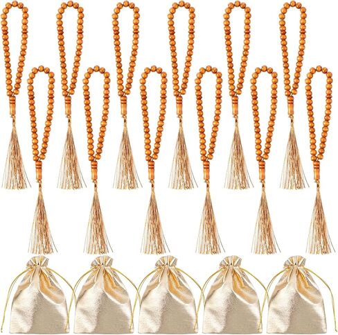 12 Pcs Beads Olive Wood Tasbih Prayer Beads Islam Muslim Prayer Ramadan Gifts Masbaha Muslim Eid al-Fitr Gifts Rosary Bulk for Dhikr Quran Misbaha Tespih in Saudi Arabia