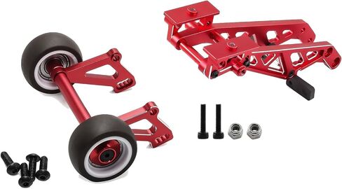 Alloy Wheelie Bar and Wing Monut for Arrma Kraton 6S V6 RTR EXB Upgrade Parts (Red) in Saudi Arabia