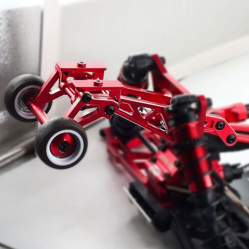 Alloy Wheelie Bar and Wing Monut for Arrma Kraton 6S V6 RTR EXB Upgrade Parts (Red) in Saudi Arabia