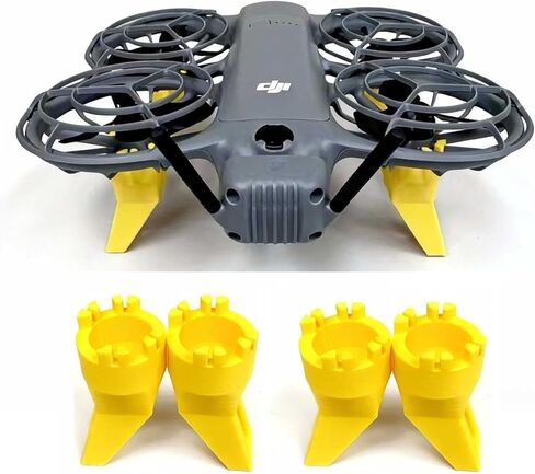 Landing Gear for DJI Neo 2, Height-Increasing Extension Legs Bracket Stand Anti-Collision Protection Kit, Solid Protection for Neo 2 Drone -3D‑printed Yellow in Saudi Arabia
