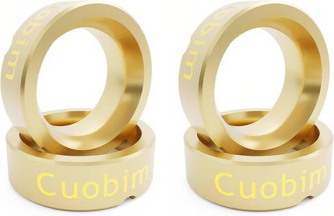 SCX30 Brass Wheel Weights 4g 4PCS for Axial 1/30 SCX30 Ford Bronco AXI-2048 & Jeep Wrangler JLU AXI-2261 RC Rock Crawler Wheel Hub Weights Upgrade in Saudi Arabia