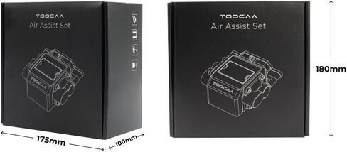 طقم مضخة مساعدة الهواء TOOCAA لـ TOOCAA L2 ومعظم أدوات القطع والنقش الأخيرة، مساعدة الهواء مع 30 لتر/دقيقة قابلة للتعديل - قطع أسرع وأعمق، إزالة الدخان والسطح النظيف، حماية عدسة الليزر، ضوضاء منخفضة in Saudi Arabia