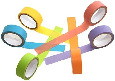 Zink Colorful Washi Tape Set with Full Rainbow Of Pastel Colors – 6 Rolls Of Crafting Tape For Zink 2x3 Photo Paper Projects (KODAK, Polaroid, HP, Lifeprint, Canon) in Saudi Arabia