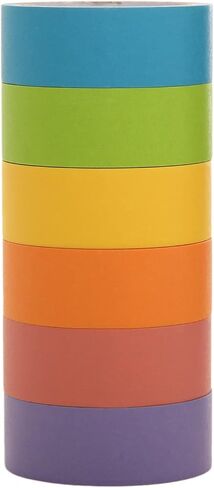 Zink Colorful Washi Tape Set with Full Rainbow Of Pastel Colors – 6 Rolls Of Crafting Tape For Zink 2x3 Photo Paper Projects (KODAK, Polaroid, HP, Lifeprint, Canon) in Saudi Arabia