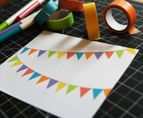 Zink Colorful Washi Tape Set with Full Rainbow Of Pastel Colors – 6 Rolls Of Crafting Tape For Zink 2x3 Photo Paper Projects (KODAK, Polaroid, HP, Lifeprint, Canon) in Saudi Arabia