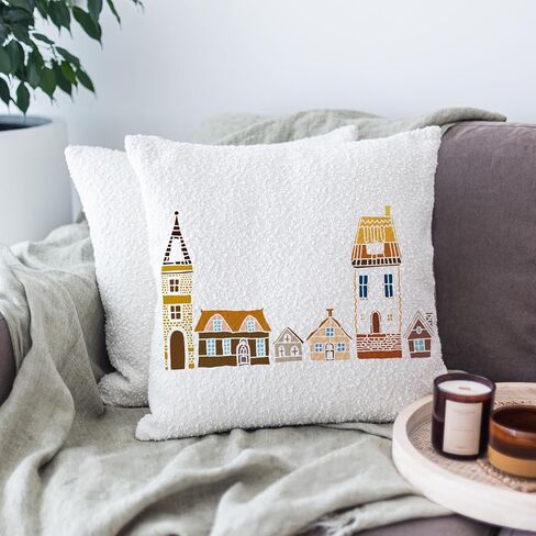 FINGERINSPIRE 9PCS Town and Village Architecture Stencils with 1Pc Brush 8.3x11.7inch/21x29.7cm City Buildings Pattern Stencils City Country Scene Template for DIY Crafts Furniture Wall Decoration in Saudi Arabia