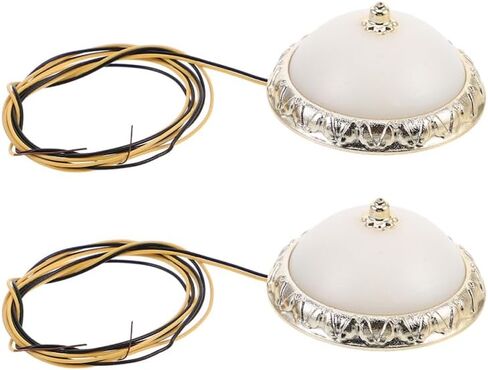 Totority Dollhouse Ceiling Light 2PCS Warm White Miniature Room Lamp for Bedroom & Living Room Dollhouse Accessories Unique Round Design, Fine Craftsmanship, Perfect for DIY Model Builders & Hobbyist in Saudi Arabia