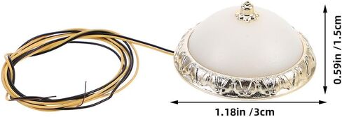 Totority Dollhouse Ceiling Light 2PCS Warm White Miniature Room Lamp for Bedroom & Living Room Dollhouse Accessories Unique Round Design, Fine Craftsmanship, Perfect for DIY Model Builders & Hobbyist in Saudi Arabia