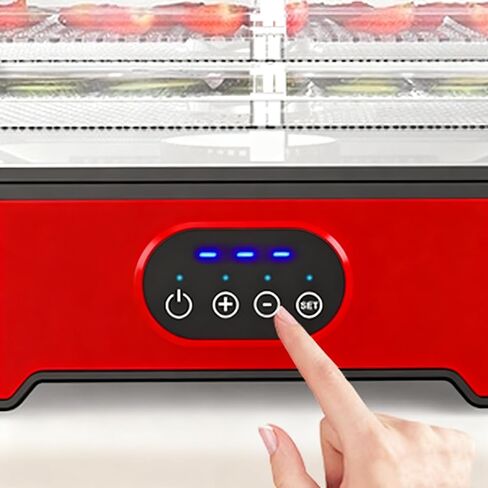 آلة تجفيف الطعام Aottop، 8 صواني قابلة للتكديس خالية من مادة BPA، مؤقت 72 ساعة وتحكم في درجة الحرارة 158 درجة فهرنهايت كحد أقصى، مجفف 400 واط للأغذية والمتشنج والفواكه والأعشاب واللحوم والخضار ومكافآت الكلاب. in Kuwait