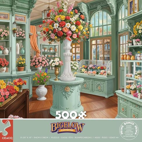 Ceaco - Bigelow - Store Interior - 500 Piece Puzzle for Adults - Challenging and Perfect for Game Nights - Finished Puzzle Size 21.25 x 15 in Saudi Arabia