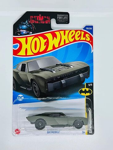 Hot Wheels 2022 - Batmobile - Matte Green - Batman 5/5 - The Batman - Mint/NrMint - Ships Bubble Wrapped in a Box in Saudi Arabia