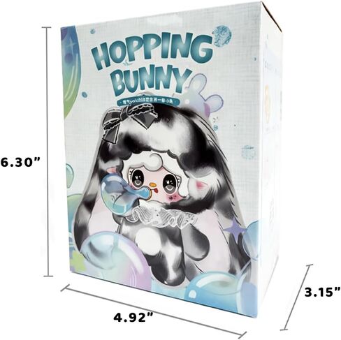 صندوق مخفي من القطيفة من سلسلة Yooki Hopping Bunny (1 من 10 أنماط محتملة) مجسمات لطيفة وألعاب قابلة للجمع هدايا عيد الميلاد (قطعة واحدة - صندوق مخفي) in Kuwait