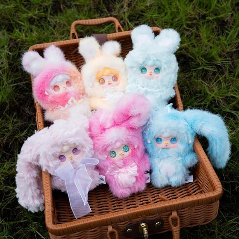 صندوق مخفي من القطيفة من سلسلة Yooki Hopping Bunny (1 من 10 أنماط محتملة) مجسمات لطيفة وألعاب قابلة للجمع هدايا عيد الميلاد (قطعة واحدة - صندوق مخفي) in Kuwait