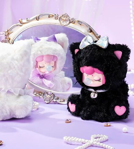 Rolife Nanci Blind Box سلسلة شاي الظهيرة للقطط من القطيفة، قطعة واحدة من لعبة قطيفة بتصميم عشوائي لطيف، ألعاب إبداعية قابلة للتجميع لعطلة عيد الميلاد/عيد الميلاد in Saudi Arabia
