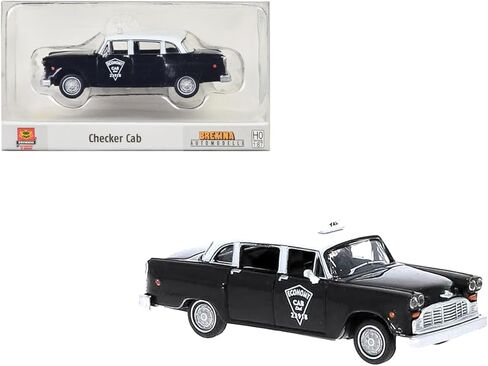 1974 Checker Cab Black and White Tallahasse 1/87 (HO) Scale Model Car by Brekina BRE58934 in Saudi Arabia