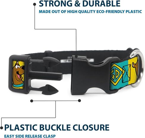 طوق سكوبي دو للحيوانات الأليفة، وإبزيم بلاستيكي لطوق الكلب، ووضعية سكوبي دو وكتل علامات الكلب أصفر وأزرق، بعرض 15 إلى 24 بوصة بعرض 1.0 بوصة in Kuwait