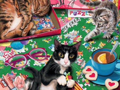 Buffalo Games – 750 Piece Cats Playtime Colorful Puzzle for Adults – Precision-Cut Pieces, Beautiful Artwork, and Hours of Relaxing Fun in Saudi Arabia