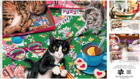 Buffalo Games – 750 Piece Cats Playtime Colorful Puzzle for Adults – Precision-Cut Pieces, Beautiful Artwork, and Hours of Relaxing Fun in Saudi Arabia