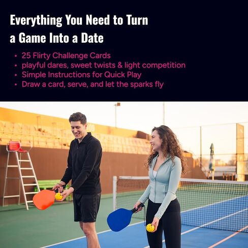 Date and Dink (Couples Edition) - On-Court Pickleball Card Game - Add More Fun, Connection, and Playful Competition to Every Pickleball Date. in Saudi Arabia