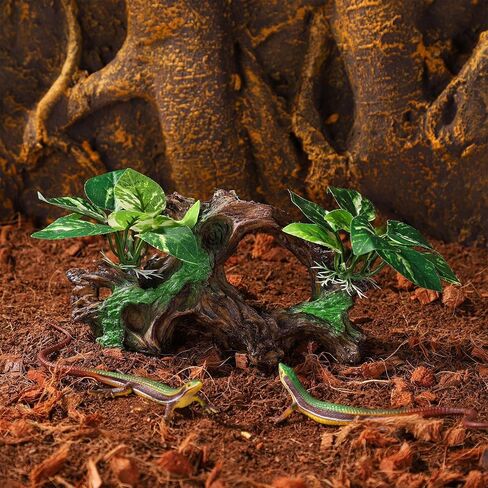 زينة حوض السمك الاصطناعي الزواحف بيتا خزان الأسماك الملحقات أوراق الحرير النباتات الديكور Driftwood كهف ديكور in Kuwait