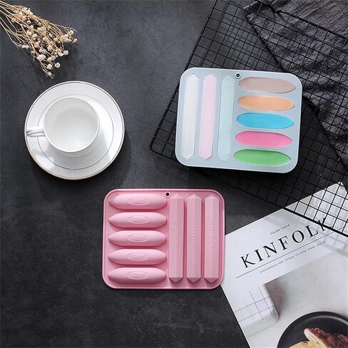 Crayon Molds Silicone Oven Safe - 4 Pack Assorted 3D Reusable Triangular Silicone Mold for Wax Crayons, Candles & Chocolate Making in Saudi Arabia