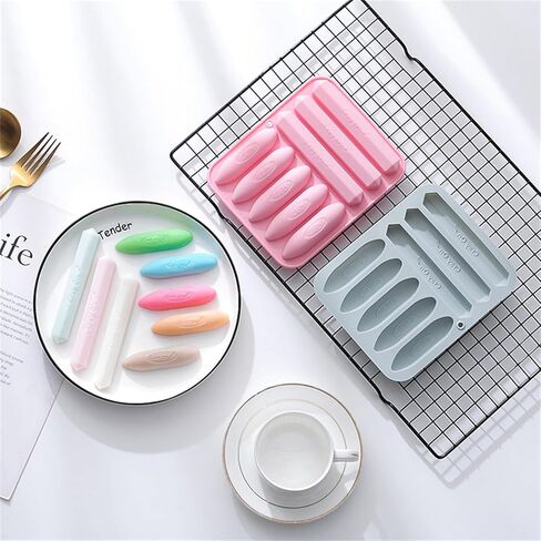 Crayon Molds Silicone Oven Safe - 4 Pack Assorted 3D Reusable Triangular Silicone Mold for Wax Crayons, Candles & Chocolate Making in Saudi Arabia