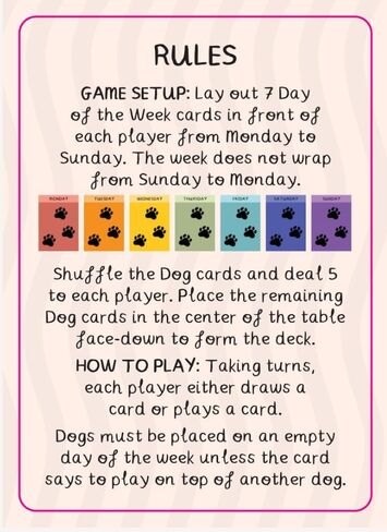 لعبة بطاقات Woof Days من 25th Century Games - لعبة عيد الحب لمحبي الكلاب والأزواج - لعبة بطاقات إستراتيجية مريحة للاعبين مع فن كلب لطيف - للأعمار من 6 سنوات فما فوق in Kuwait
