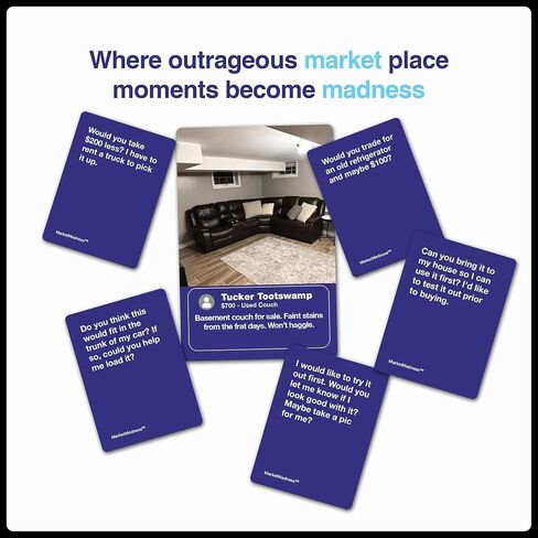 A Fun Meme Card Game Simulating The Chaos of Selling Items Online – Hilarious Adult Party Game in Saudi Arabia