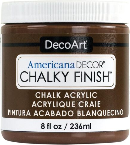 DecoArt DecoArt ADC-25 Americana Chalky Finish Paint, 8-Ounce, Rustic,Brown in Saudi Arabia