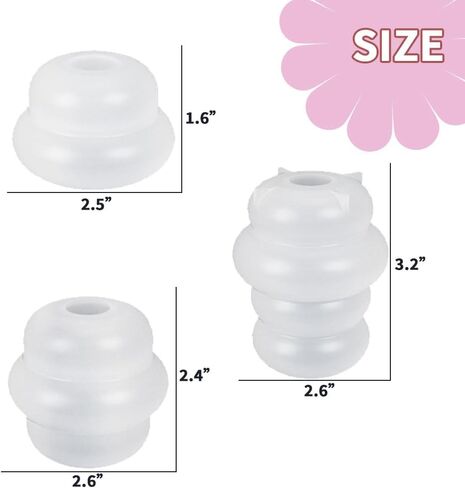 BIGEBO 3 Pcs Candlestick Silicone Molds, Candle Holder Resin Mold for Party Dinner Table Centerpiece Home Decoration in Saudi Arabia