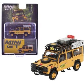 نموذج سيارة Diecast متوافق مع Mini GT 1:64 Land Rover Defender 110 1989 Camel Trophy Amazon Team Turkey Limited Edition MGT00856 in Kuwait