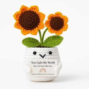 Inspirational Gifts for Women, Emotional Support Valentine's Day Gifts for Women, Girlfriends, Wives, Daughters, Emotional Sunflower Gifts, Decor Gifts, Handmade Adorable Companion in Saudi Arabia