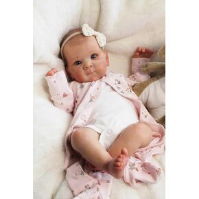 Angelbaby تولد من جديد دمى طفلة واقعية 22 بوصة لطيف تماما لينة سيليكون دمى الوليد مفتوحة الفم الحياة الحقيقية الحلو طفل دمية لينة القماش الجسم تولد من جديد دمية طفل اللعب in Kuwait