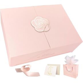 Surperry WOW Magnetic Gift Box, Small Pink Elegant Gift Box, Ready-to-Gift Set for Thoughtful Gifting in Saudi Arabia