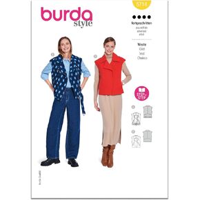 Burda Style X05714BURDA حزمة نمط خياطة سترات Misses، رمز التصميم B5714، المقاسات 10-20 (36-46) in Kuwait