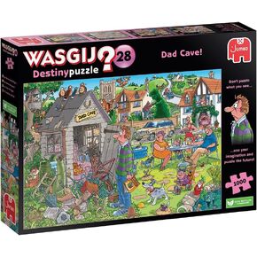 Wasgij, Destiny 28 - Dad Cave!, Unique Collectable Jigsaw Puzzle for Adults, 1,000 Piece in Saudi Arabia