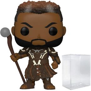 بوب مارفل: النمر الأسود: واكاندا فور إيفر - شخصية M'Baku Funko من الفينيل (مع حافظة حماية صندوقية متوافقة)، متعددة الألوان، 3.75 بوصة in Kuwait