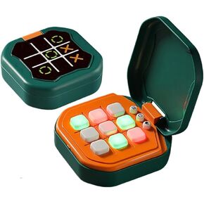 Multi-in-one Handheld Digital Tic Tac Toe Bolt Game with Silent Mode Tic Tac Toe Game Portable Learing Toy Gift for Kids & Adults and Educational Boys and Girls (Orange) in Saudi Arabia