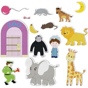 قطع لوحة القصة من Thryvomniq لباد قصة الغوريلا قبل النوم لمرحلة ما قبل المدرسة ورياض الأطفال ورواية القصص والأنشطة التعليمية ألعاب اللباد ألعاب تفاعلية in Kuwait