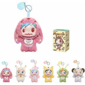 POP MART POLAR-Monster Baby Collection Series Plush Pendant Ver.1 Blind Box, Collectible Toys Decorations, Holiday Birthday Gifts for Girls and Boys, Single Box in Kuwait