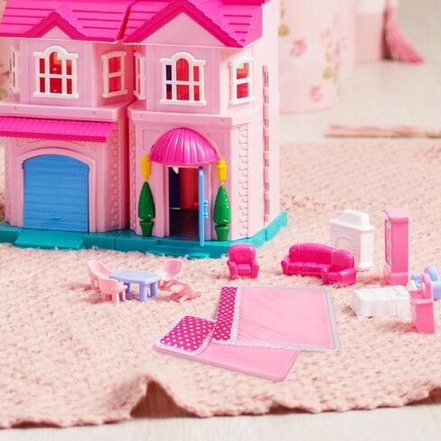 TOYANDONA 18 Inch Doll Bedding Set Miniature Dollhouse Accessories Includes Comforter Pillow Mattress for Doll Beds and Cribs Imaginative Play in Saudi Arabia