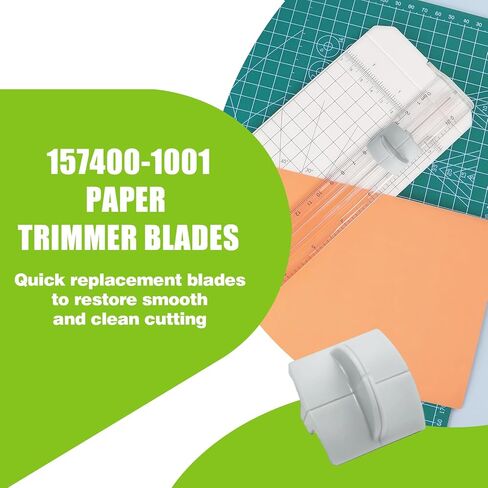 8 عبوات 157400-1001 استبدال شفرات تشذيب الورق المتوافقة مع Fiskars مقاس 12 بوصة طراز I، يناسب 1968701001 1968701005، رمادي in Kuwait