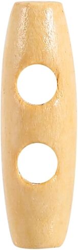 50pcs Wooden Horn Buttons, Polished Thorn Free 2 Holes Sewing Buttons for Jackets Coats, with Unique Lightweight Design for Clothing Luggage in Saudi Arabia