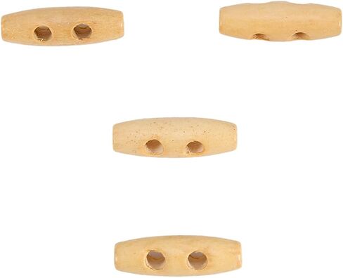 50pcs Wooden Horn Buttons, Polished Thorn Free 2 Holes Sewing Buttons for Jackets Coats, with Unique Lightweight Design for Clothing Luggage in Saudi Arabia