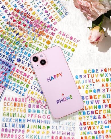 EORTA 4 Sheets 3D Puffy Letter Stickers, Self-Adhesive Scrapbooking Alphabet Supplies for DIY Crafts, Calendar, Scrapbooks, Planner, Journal, Laptop, Phone Case Decoration in Saudi Arabia